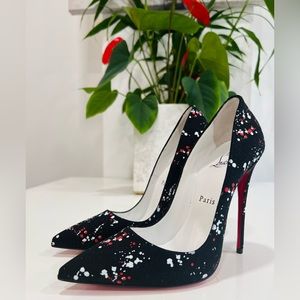 Christian Louboutin Black and Red Heels